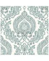 Nuwallpaper Kensington Damask Blue Peel & Stick Wallpaper