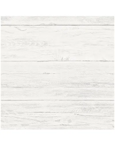 NUWALLPAPER NUWALLPAPER SHIPLAP PEEL & STICK WALLPAPER