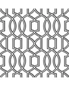 Nuwallpaper Uptown Trellis Black/white Peel & Stick Wallpaper