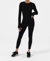 Nux Acacia Twist Back L/s In Black In Black