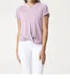 NUX ACTIVE TIED UP TEE IN LILAC