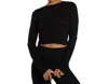 Nux Krista Twistback Top In Black In Black