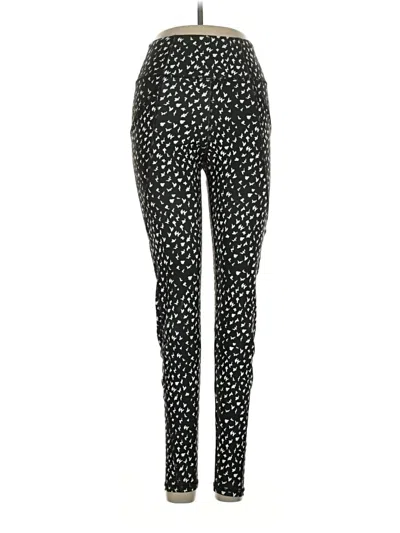 Pre-owned Nux Leggings In Black