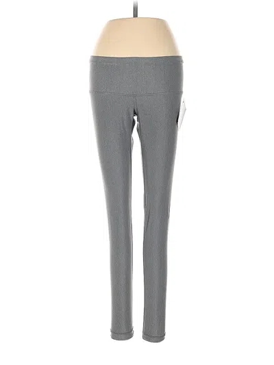 Pre-owned Nux Leggings In Gray