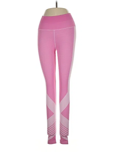 Pre-owned Nux Leggings In Pink