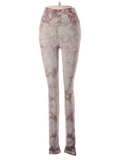Pre-owned Nux Leggings In Pink