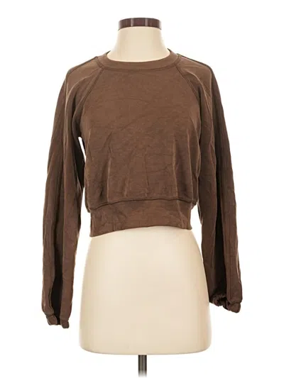 Pre-owned Nux Long Sleeve T-shirt In Brown