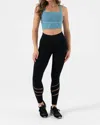 Nux Napa Sports Bra Tank Top In Glass Blue In Multi