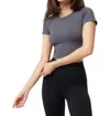 Nux Our Favorite Crop Top In Blue Slate