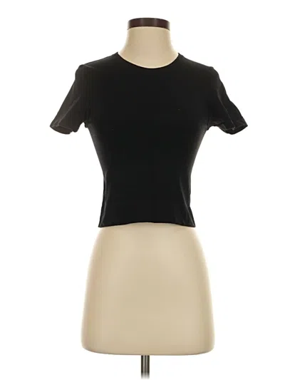 Pre-owned Nux Short Sleeve Turtleneck In Black