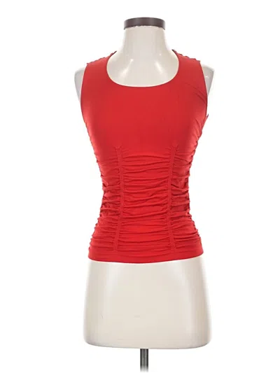 Pre-owned Nux Sleeveless Top Red Halter Neckline Tops