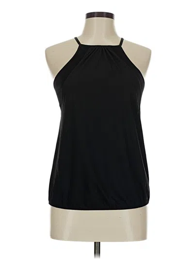 Pre-owned Nux Tank Top Black Halter Neckline Tops