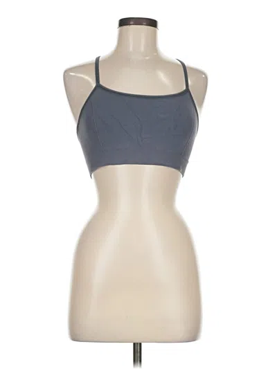 Pre-owned Nux Tank Top Gray Halter Neckline Tops