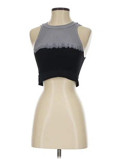 Pre-owned Nux Tank Top Gray Halter Neckline Tops