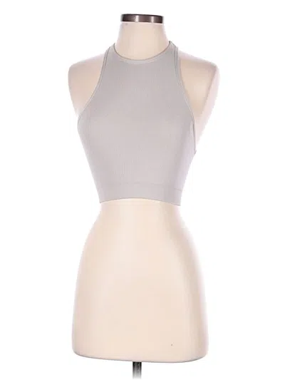 Pre-owned Nux Tank Top Ivory Halter Neckline Tops