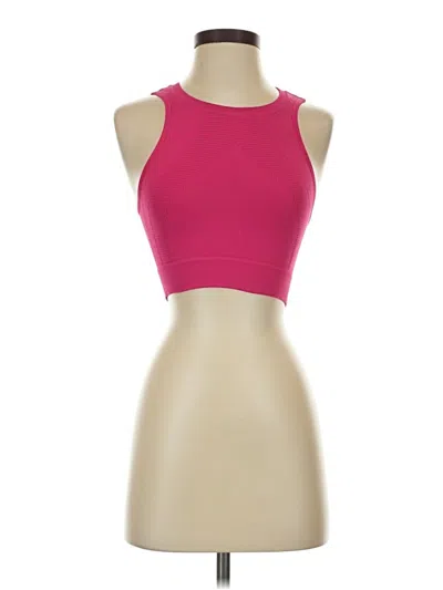Pre-owned Nux Tank Top Pink Halter Neckline Tops
