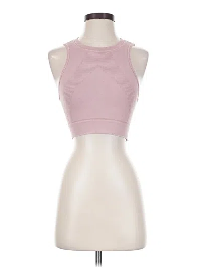 Pre-owned Nux Tank Top Pink Halter Neckline Tops