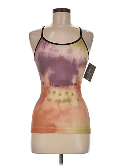 Pre-owned Nux Tank Top Purple Halter Neckline Tops