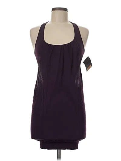 Pre-owned Nux Tank Top Purple Halter Neckline Tops