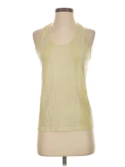 Pre-owned Nux Tank Top Yellow Halter Neckline Tops