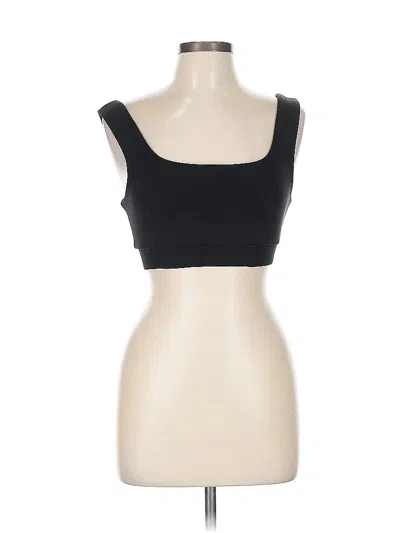 Pre-owned Nux Tube Top Black Strapless Neckline Tops
