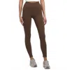 Nux Willow 7/8 Legging In Chocolate In Gold