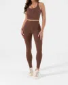 Nux Willow Legging In Chocolate In Gold