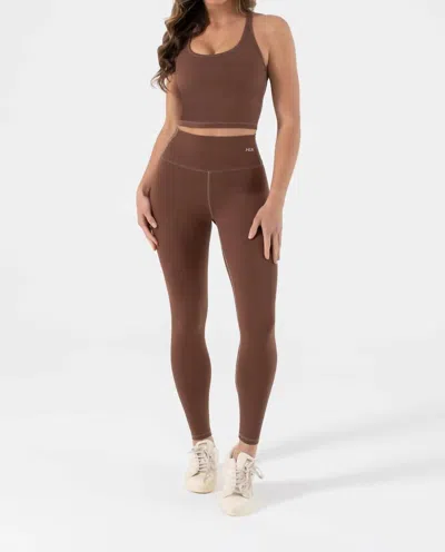 Nux Willow Legging In Chocolate In Gold