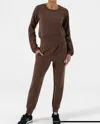 Nux Yuki Sleek Jogger In Chocolate In Brown
