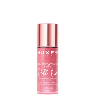 Nuxe Huile Prodigieuse Floral Gold Shimmer Multi-purpose Dry Oil For Face, Body And Hair Roll On 60ml