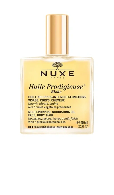 Nuxe Huile Prodigieuse Riche Multi-purpose Nourishing Oil. In White