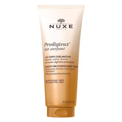 Nuxe Prodigieux Beautifying Scented Body Lotion. In White