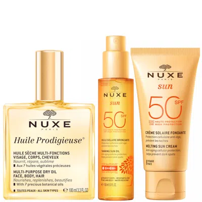 Nuxe Summer Face And Body Bundle In White