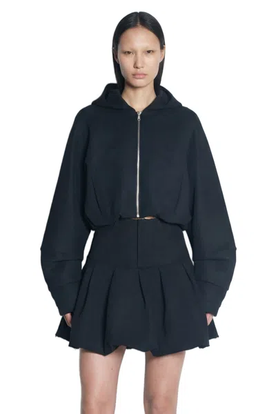Nvl-garde Bubble Zip-up Hoodie In Black