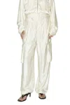 Nvl-garde Double Layer Cargo Pants In White