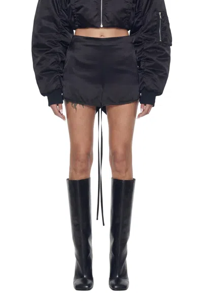 Nvl-garde Draped Corset Shorts In Black