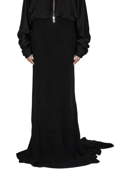 Nvl-garde Lace-up Corset Mermaid Skirt In Black