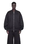 Nvl-garde Oversized Bomber Jacket In Black