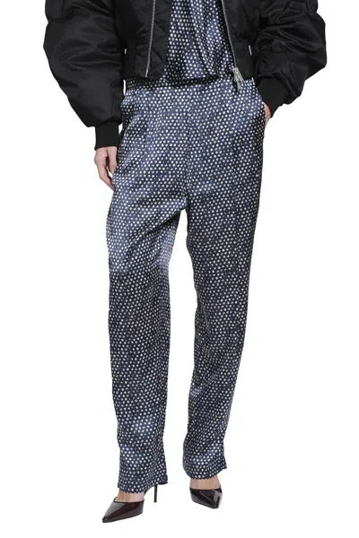Nvl-garde Pleated Polkadot Silk Pants In Multi