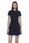 Nvl-garde Shrunken Tee In Black