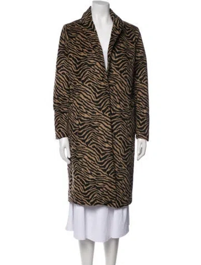 Pre-owned Nvlt Animal Print Jacket In Brown