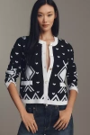 Nvlt Argyle Knit Lady Jacket In Multi