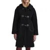 Nvlt Berber Fleece Toggle Coat In Black