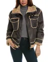 Nvlt Biker Jacket In Brown