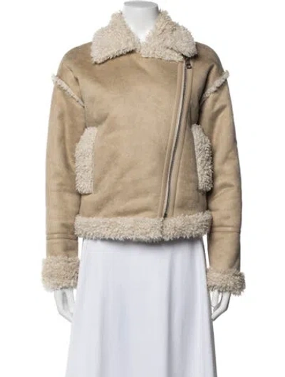 Pre-owned Nvlt Biker Jacket In Neutrals