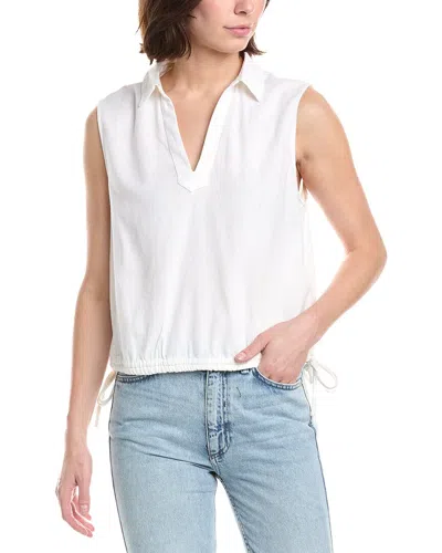 NVLT NVLT BOTTOM TIE LINEN-BLEND TOP