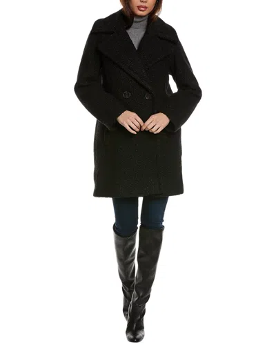 Nvlt Boucle Overcoat In Black