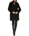 Nvlt Mixed Media Coat In Black
