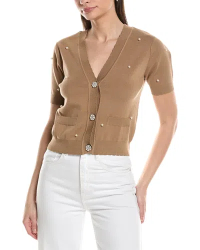 Nvlt Cardigan Sweater In Brown