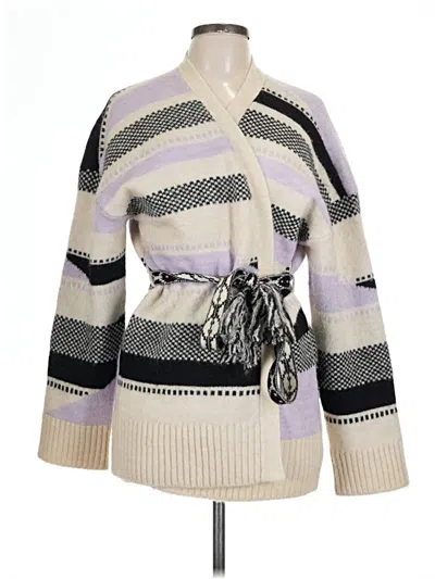 Pre-owned Nvlt Cardigan Sweater In Purple